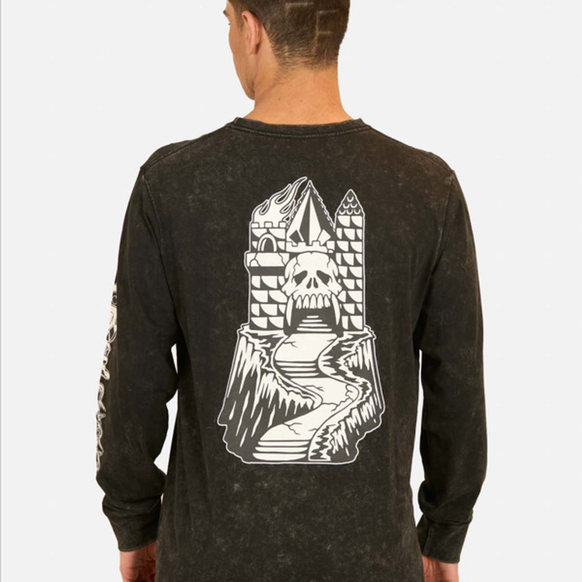 VOLCOM - Polera Manga Larga Astrong Tower Negro Hombre Volcom