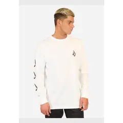 VOLCOM - Polera Manga Larga Classic Diamond Blanco Hombre