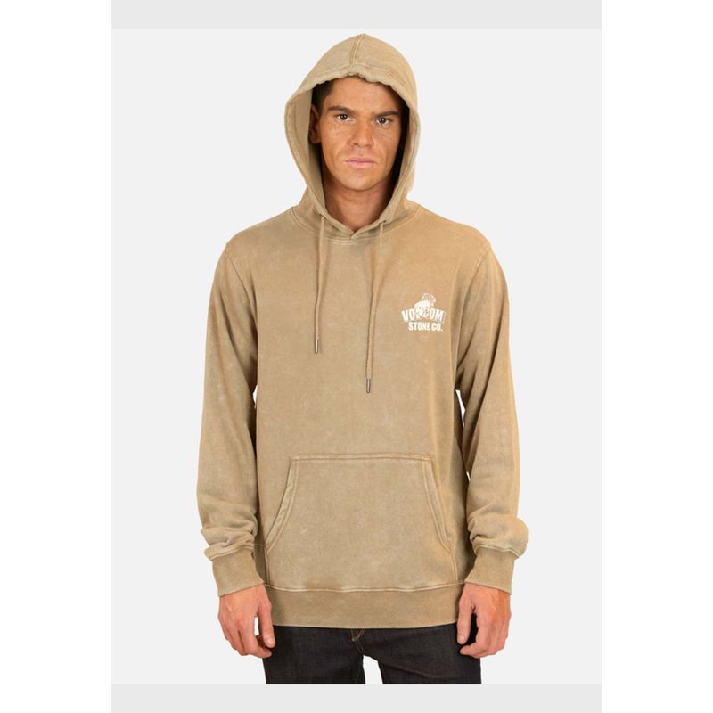 VOLCOM - Poleron Stone Force Co Pw Hoddie Khaki Hombre Volcom