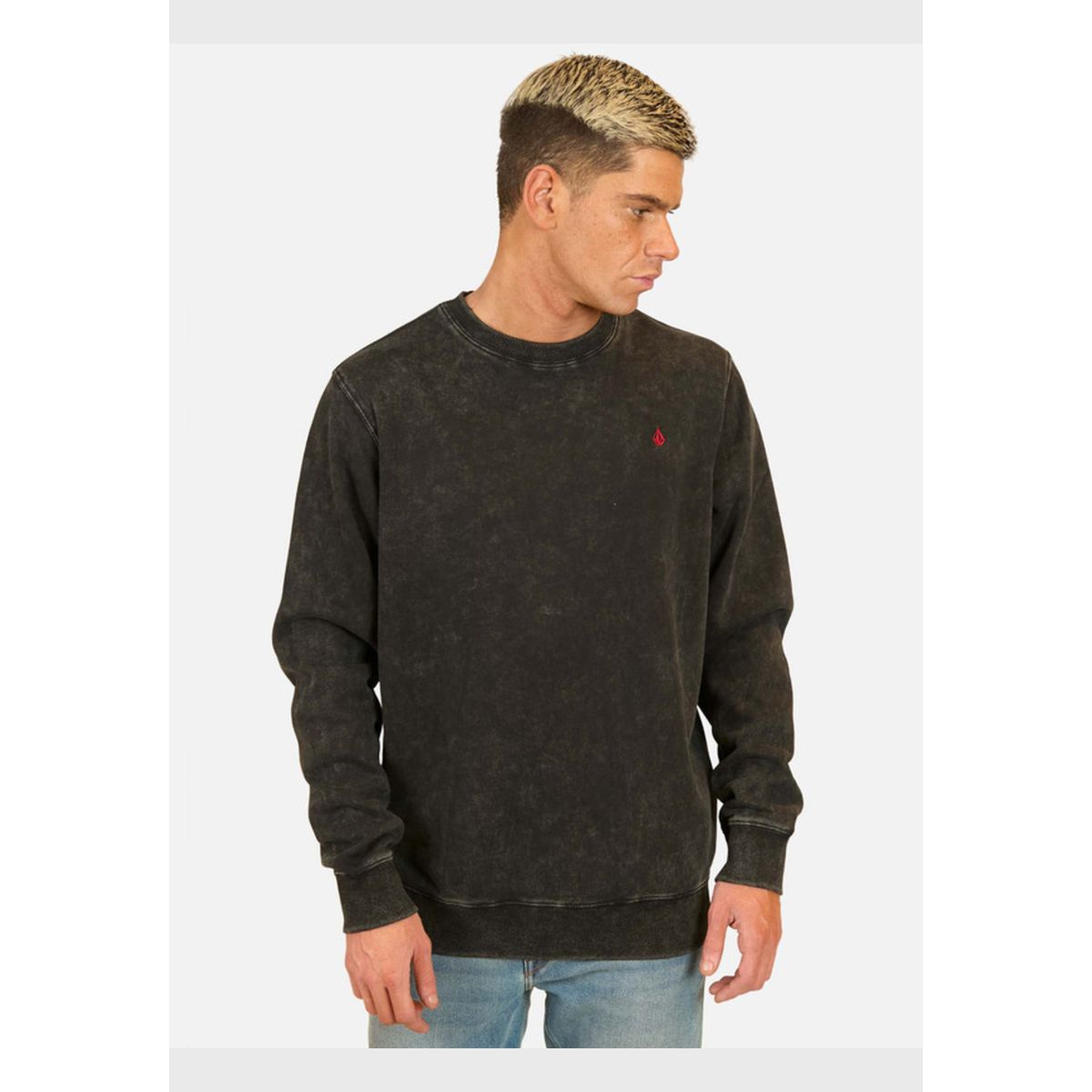 VOLCOM - Poleron CR Stone Crew Negro Hombre Volcom
