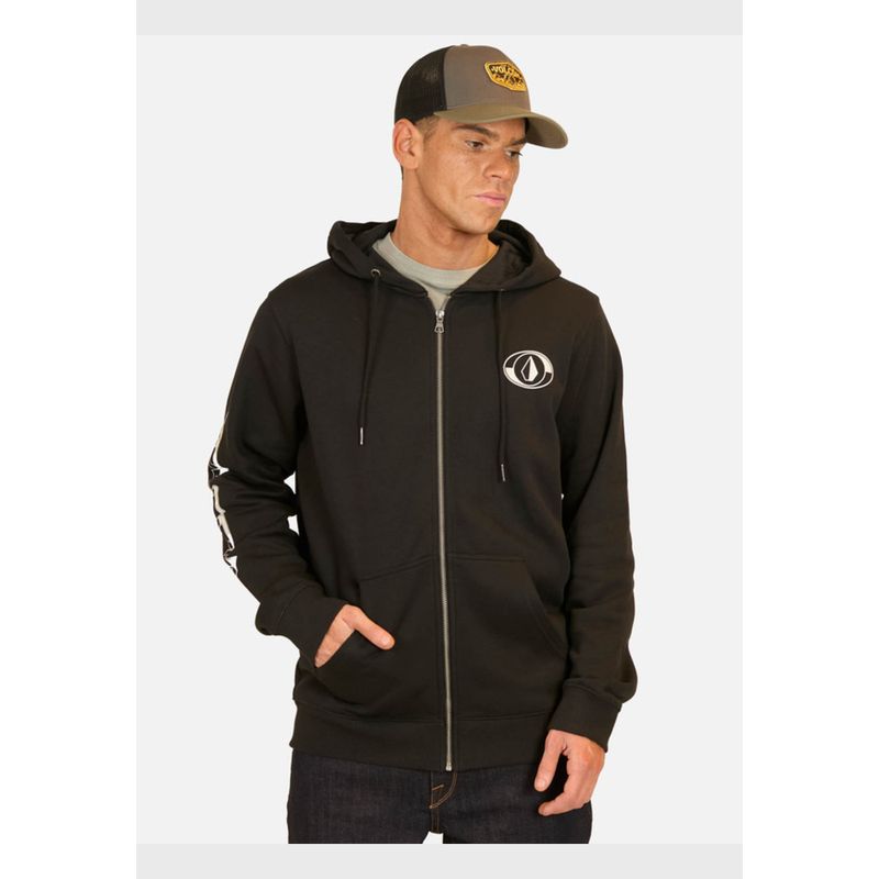 VOLCOM - Poleron FZ Full Stone Hoodie Negro Hombre Volcom