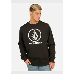 VOLCOM - Poleron CR Full Stone Crew Negro Hombre