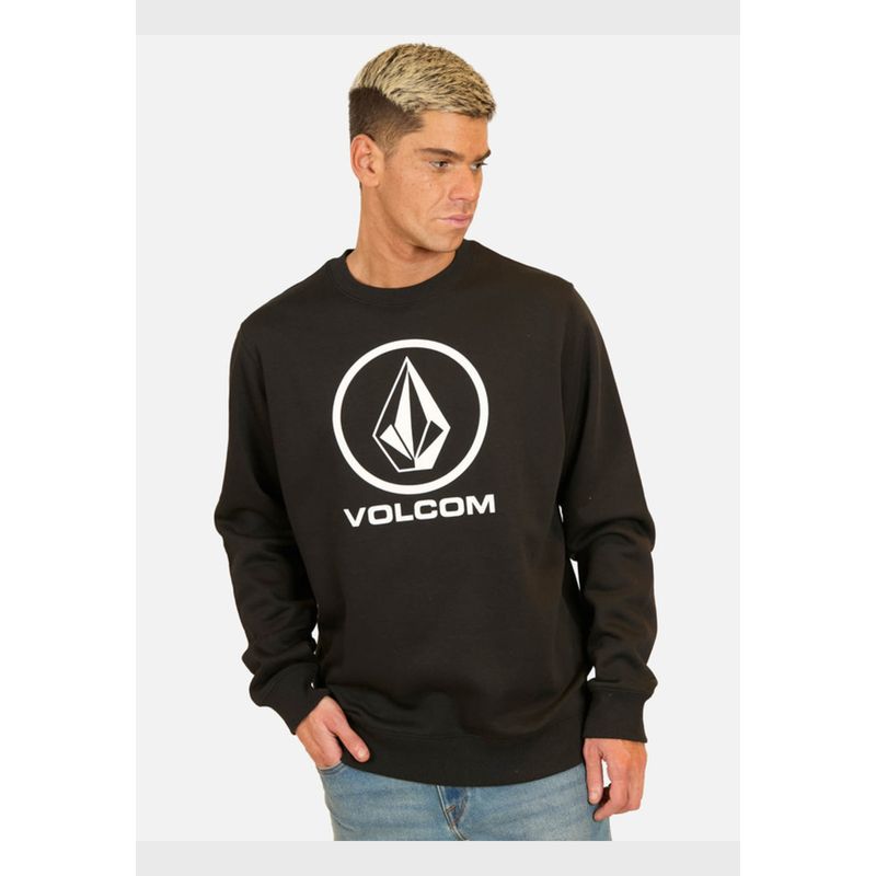 VOLCOM - Poleron CR Full Stone Crew Negro Hombre Volcom