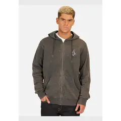VOLCOM - Poleron FZ Sacred Full Zipper Gris Hombre