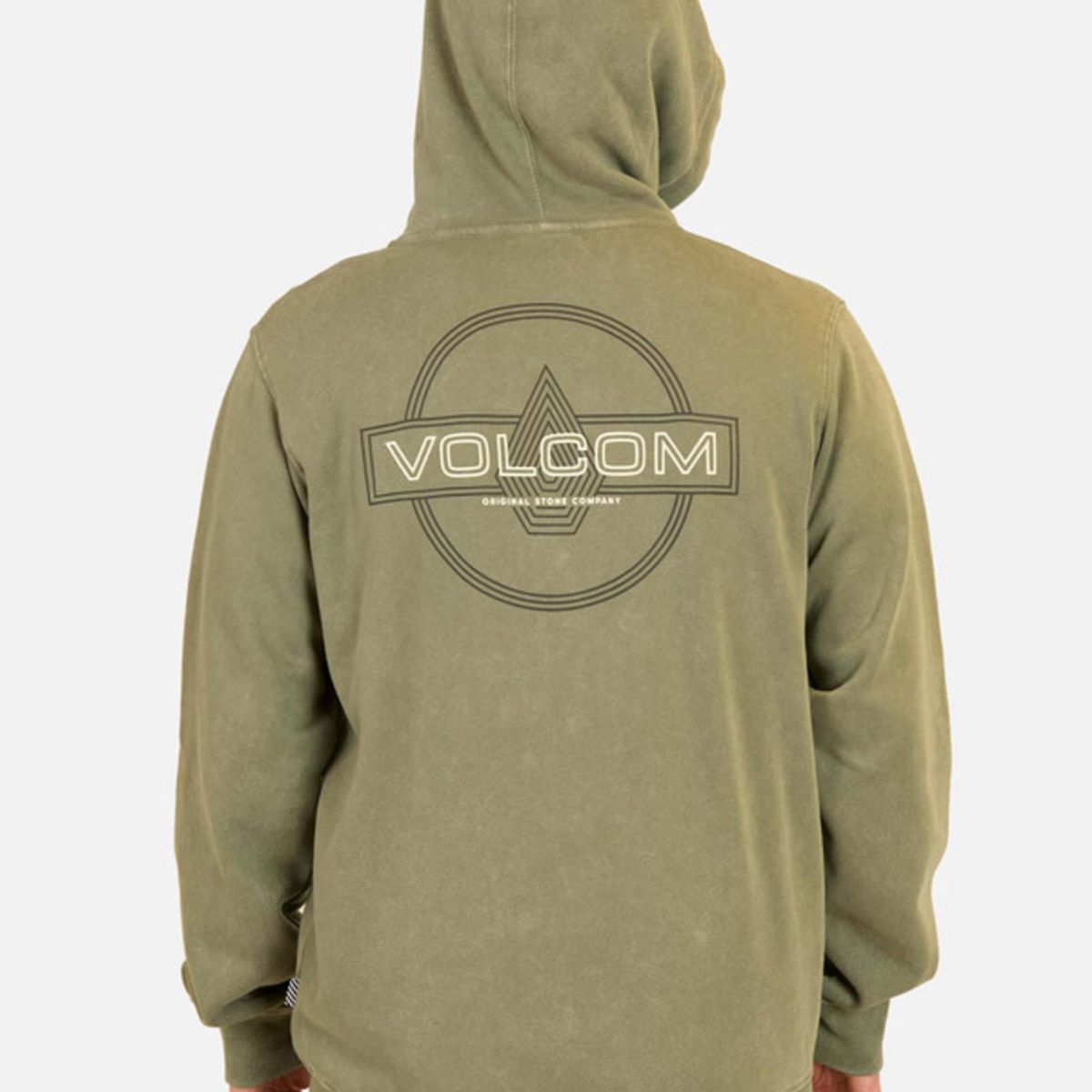 VOLCOM - Poleron FZ Line Service Full Zip Verde Hombre Volcom