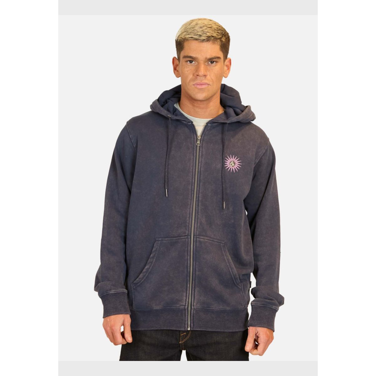 VOLCOM - Poleron FZ Scorcho Full Zip Azul Hombre Volcom