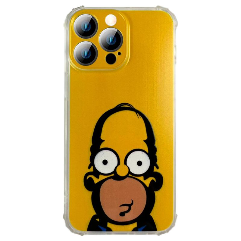 JOIGO - Carcasa Para iPhone 14 Pro Los Simpsons Homero Frontal Amarillo