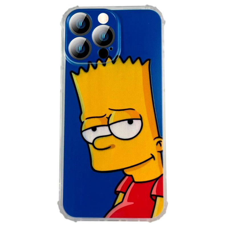 JOIGO - Carcasa Para iPhone 14 Pro Los Simpsons Bart Azul.