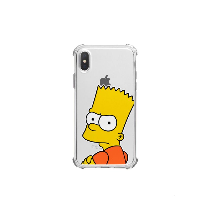 JOIGO - Carcasa Para iPhone 12 Mini Simpsons Bart Enojado