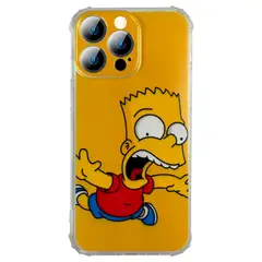 JOICO - Carcasa Para iPhone 14 Los Simpsons Bart Caida Amarillo