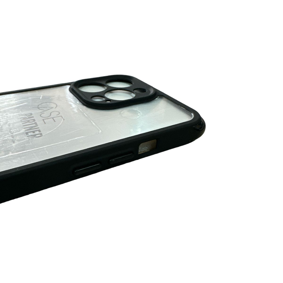 JOIGO - Carcasa Para iPhone 13 Pro Transparente Borde Negro