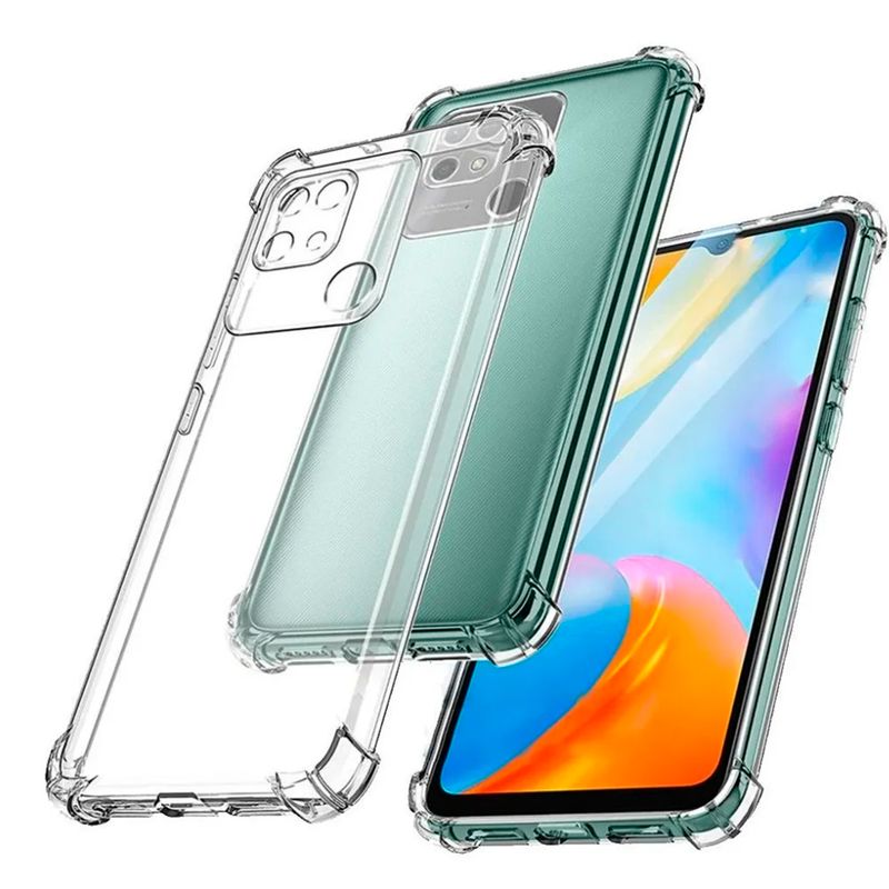 JOIGO - Carcasa Para Xiaomi Redmi 10a Transparente Reforzado