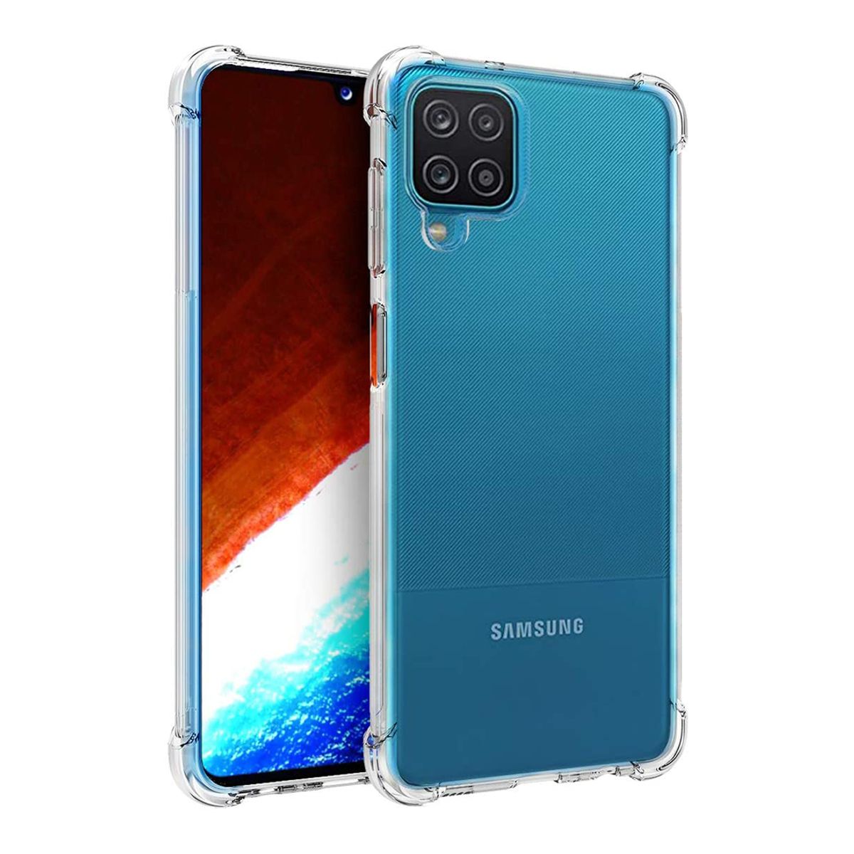 JOIGO - Carcasa Antigolpe Para Samsung A12 Transparente Reforzado