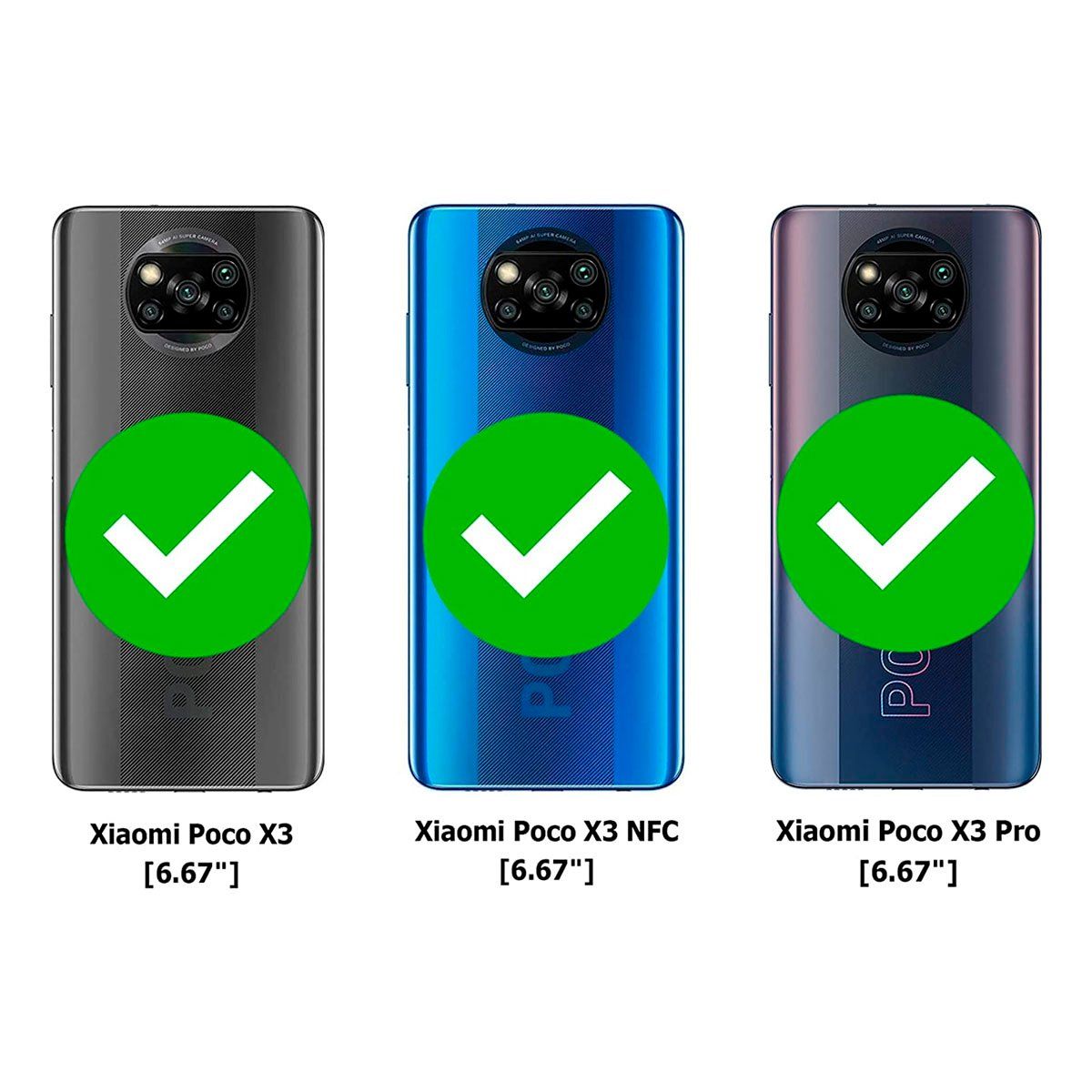 JOIGO - Carcasa Para Xiaomi POCO X3 PRO POCO X3 NFC Transparente.