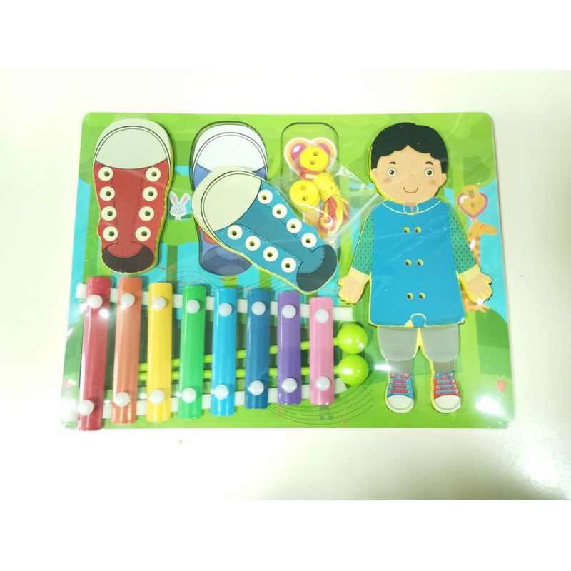 GENERICO - Set juguete de madera didactico para niños