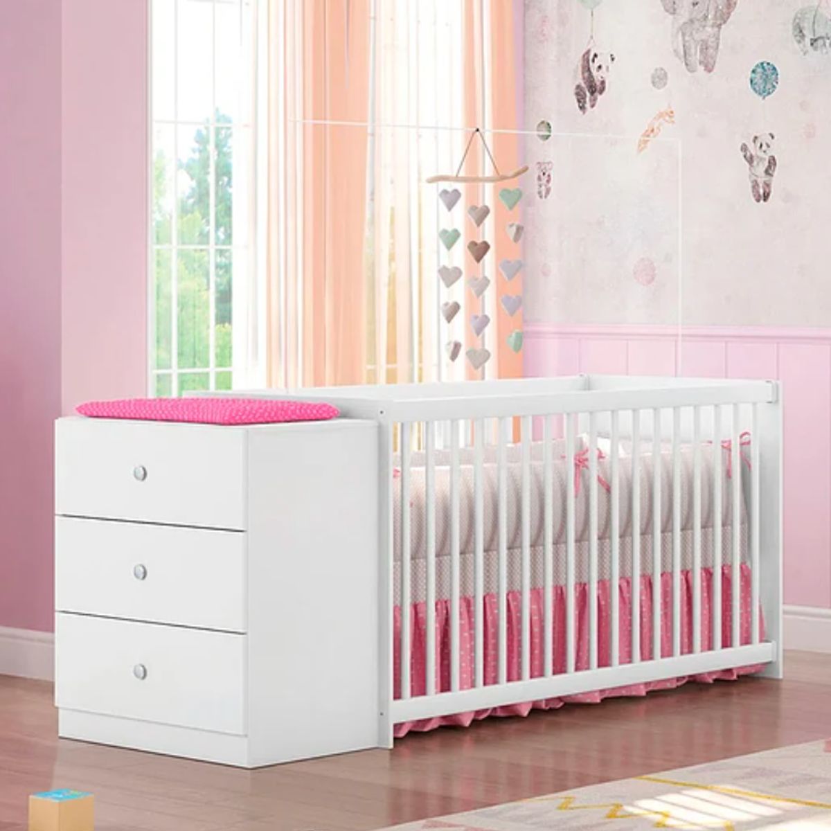 KIDSCOOL - Cuna Con Comoda Gutti Blanca