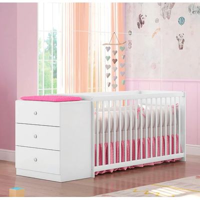 Imagen 2 del producto Cuna Con Comoda Gutti Blanca
