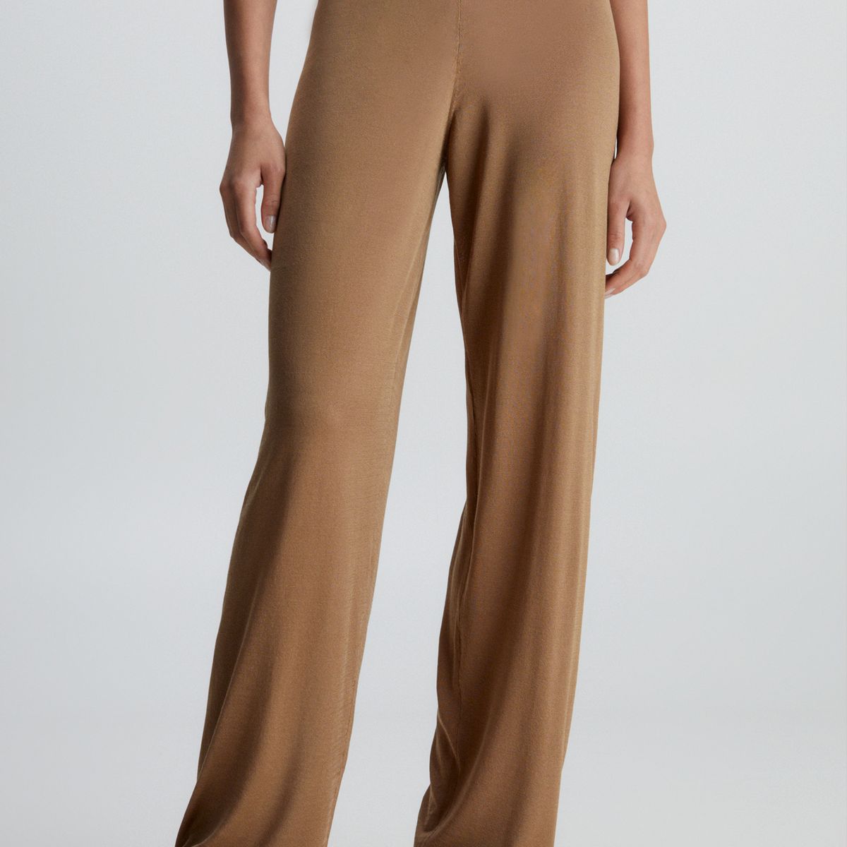 CALVIN KLEIN - Pantalón de Pijama Fine Knit Café Calvin Klein