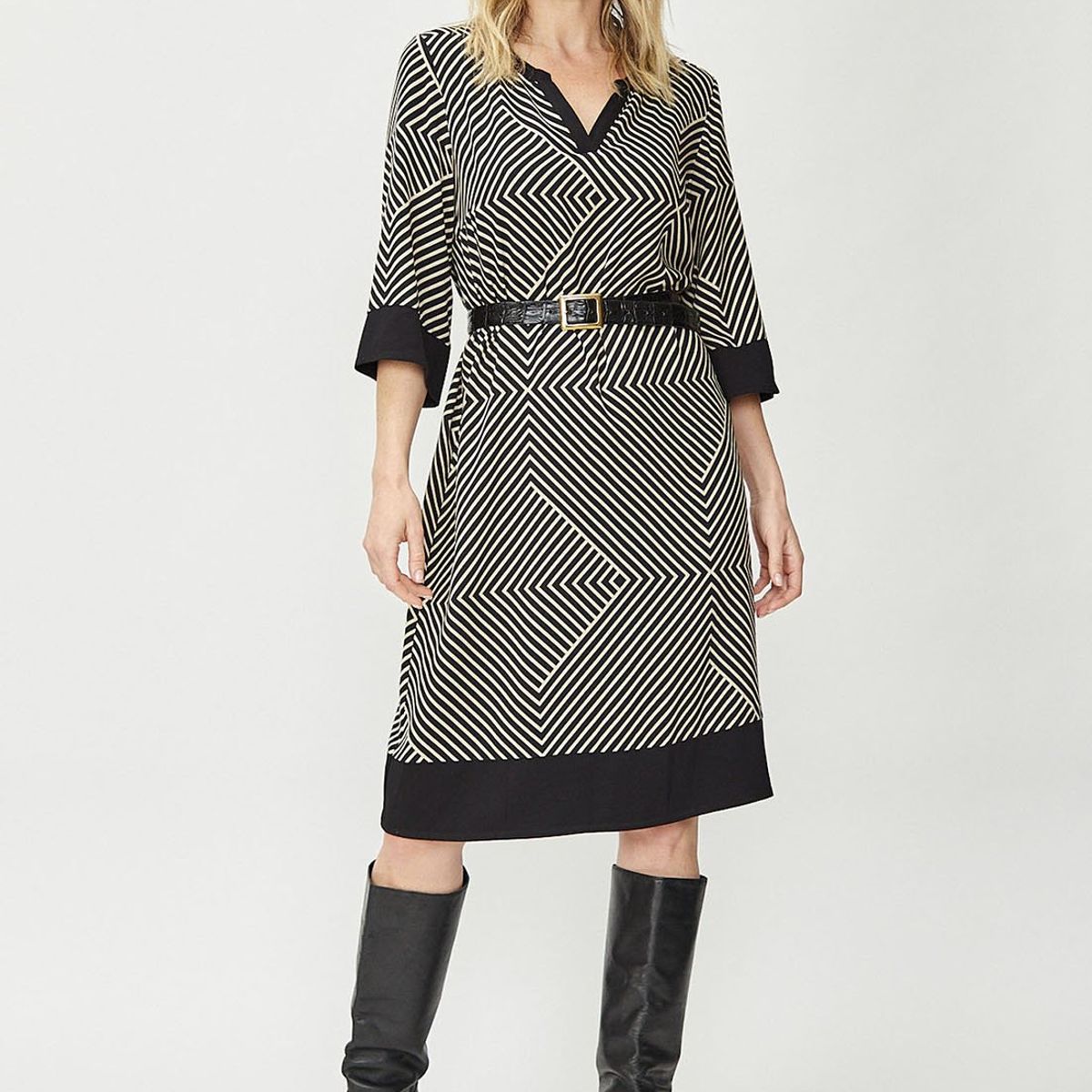 MA GRIFFE - Vestido Largo Negro Mujer Magriffe