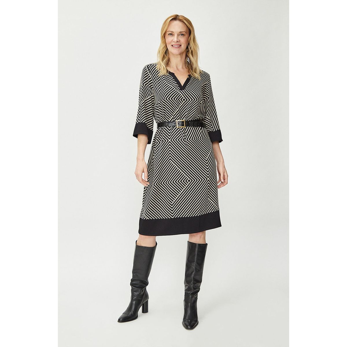 MA GRIFFE - Vestido Largo Negro Mujer Magriffe