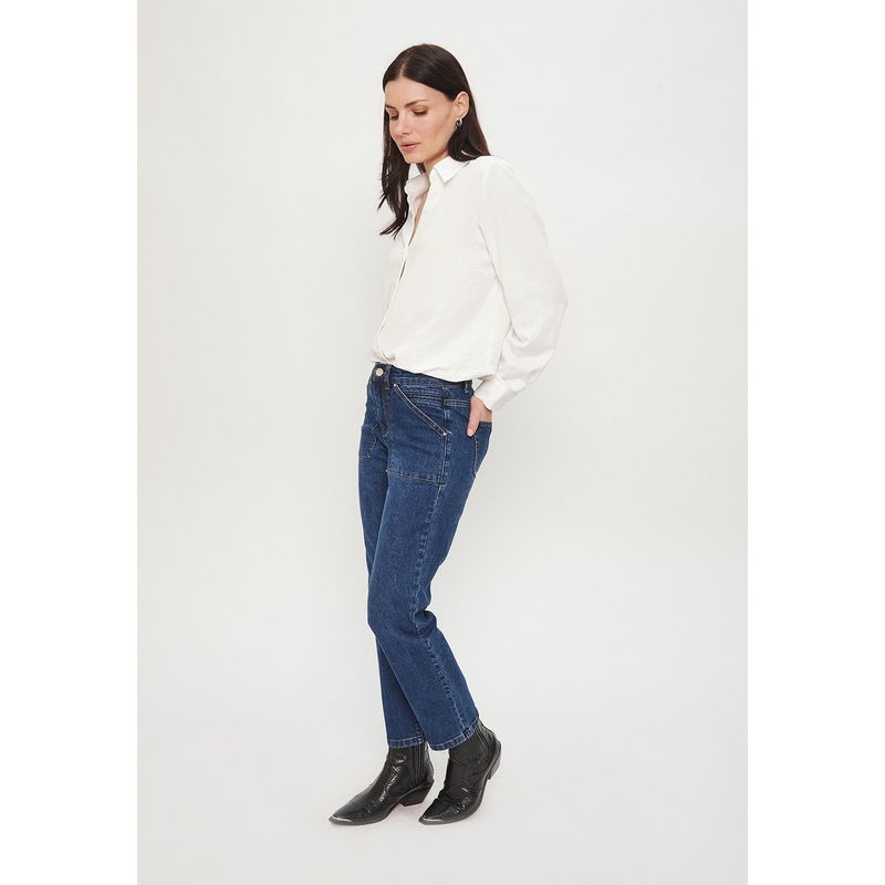 ASH - Blusa Manga Larga Crudo Mujer Ash