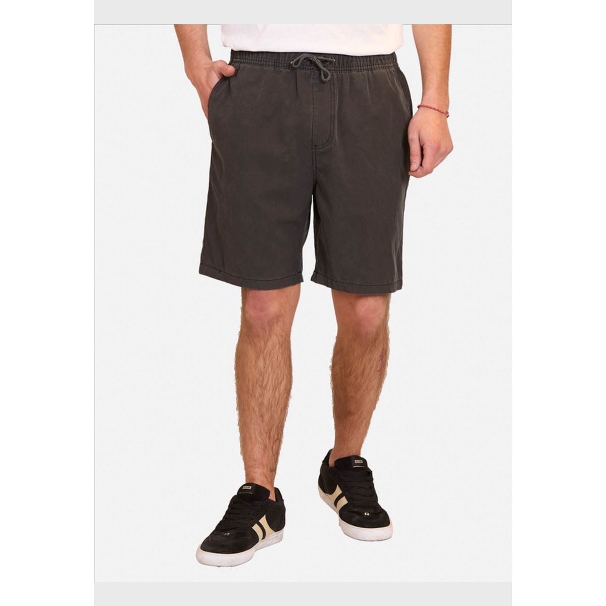 RUSTY - Bermuda Rusty Hybrid Jogger Negro Hombre Rusty