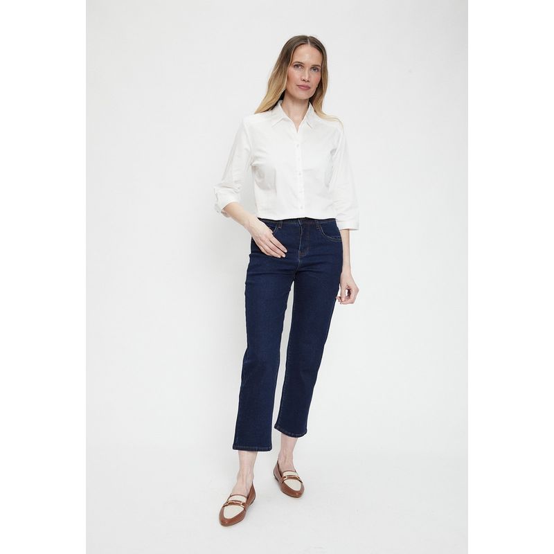 MA GRIFFE - Blusa Manga Larga Crudo Mujer Magriffe