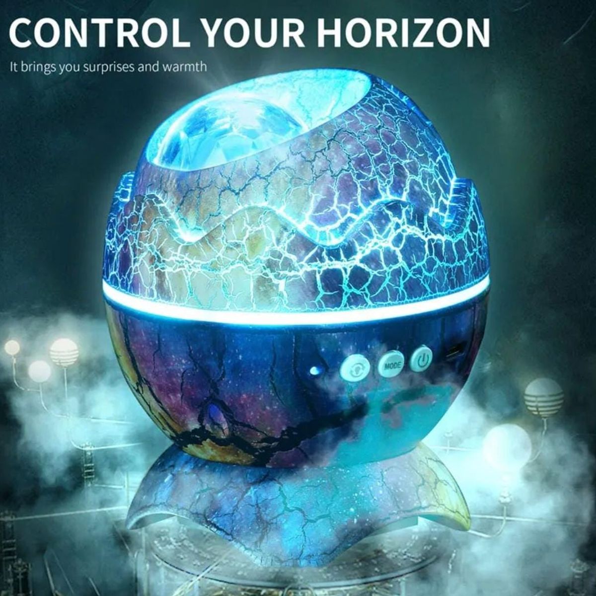 GENERICO - Lampara proyector Huevo Dinosaurio