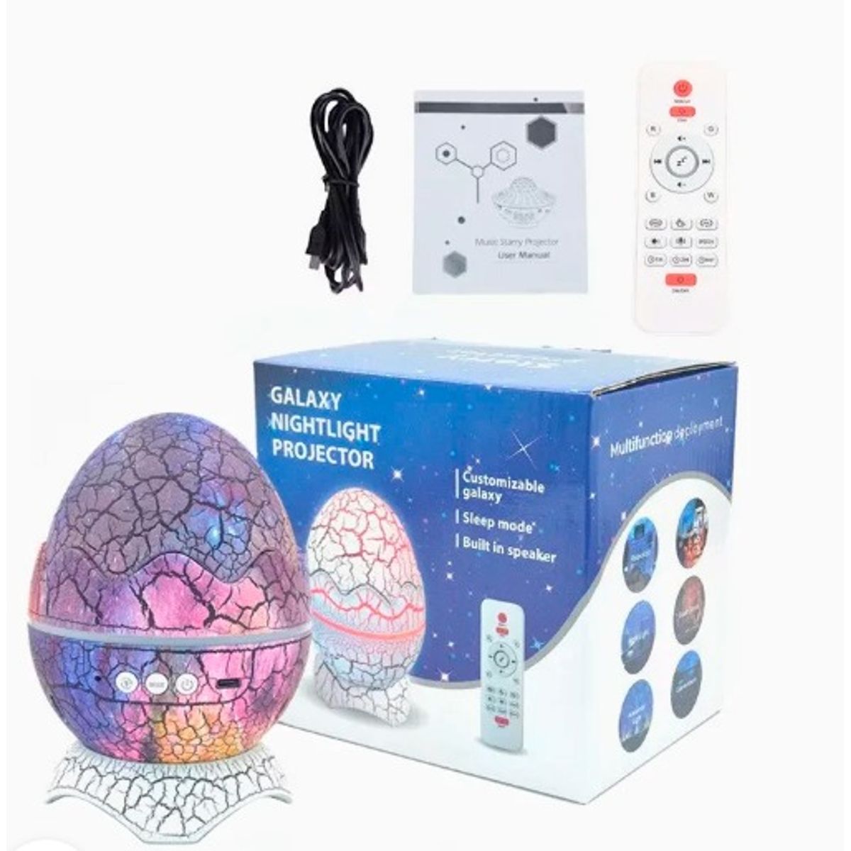 GENERICO - Lampara proyector Huevo Dinosaurio