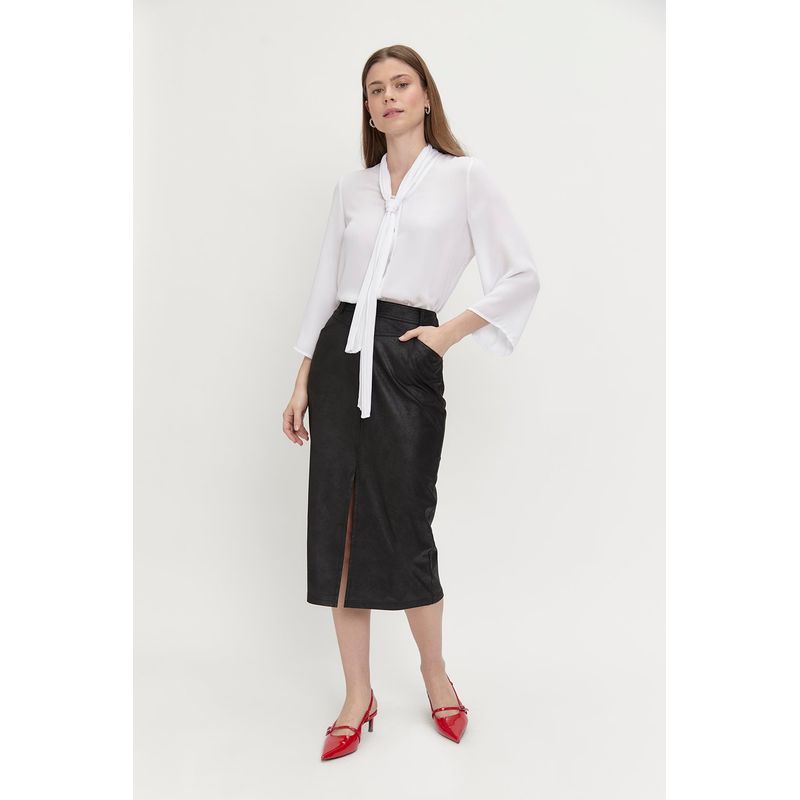 ASH - Blusa Manga Larga Crudo Mujer Ash