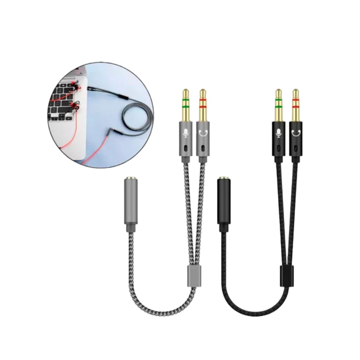 GENERICO - Adactador de Audio Auxiliar  3.5mm para consola