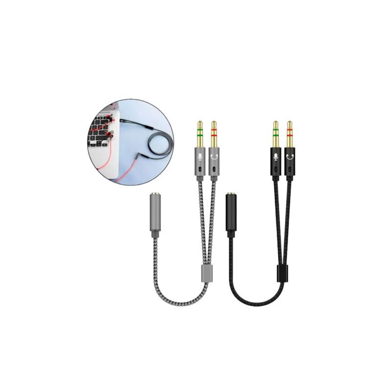 GENERICO - Adactador de Audio Auxiliar  3.5mm para consola