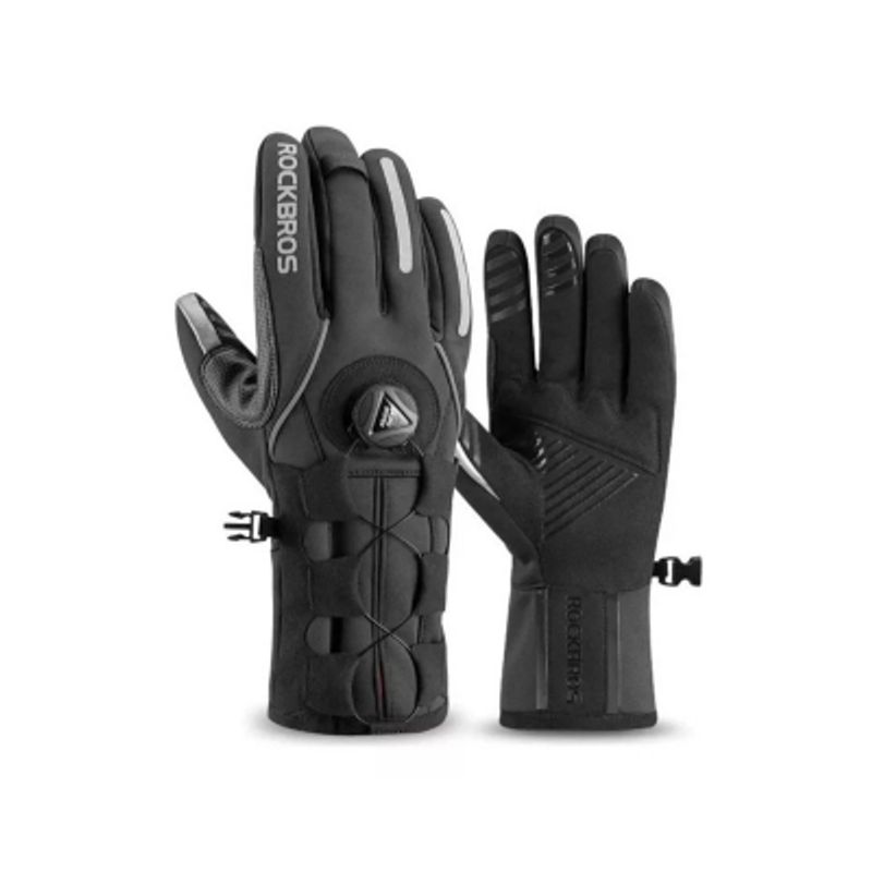 ROCKBROS - Guantes Rockbros Invierno Ajuste Tipo Rueda Moto Bicicleta