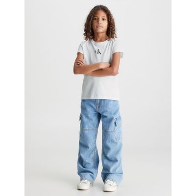 Imagen 2 del producto Polera Niña Niña Micro Monogram Blanco