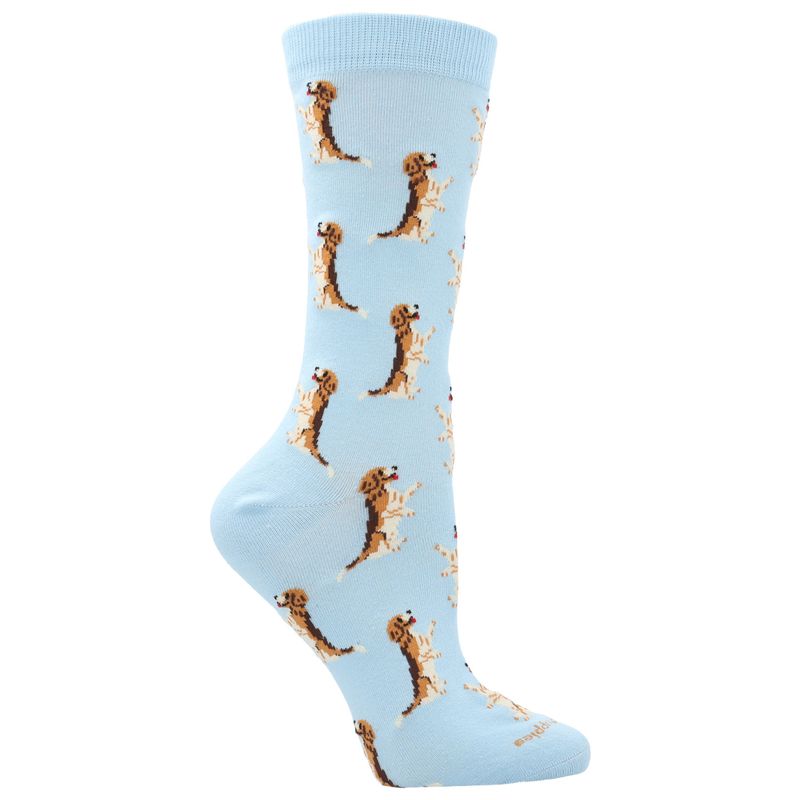 HUSH PUPPIES - Calcetín Algodón Mujer Beagle Celeste HUSH PUPPIES