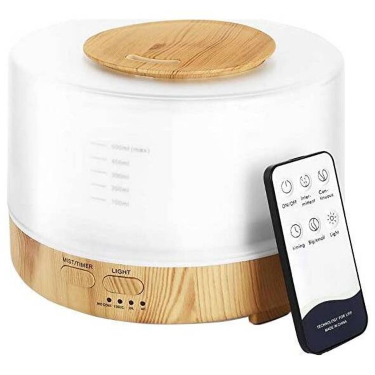 GENERICO - Humidificador 7 Luces Led 500ml Control Remoto