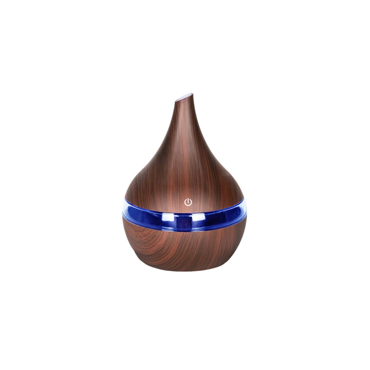 GENERICO - Humidificador Difusor de Aromas 7 LED 300 Caoba