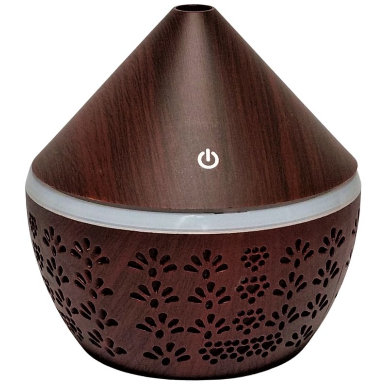 GENERICO - Humidificador USB 300ml Pétalos Oscuro  Esencia