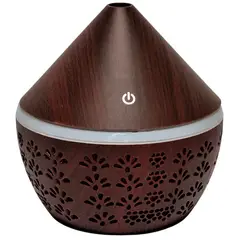 GENERICO - Humidificador USB 300ml Pétalos Oscuro Esencia