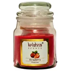 GENERICO - Vela Aromática Frutilla Vidrio - Krishna