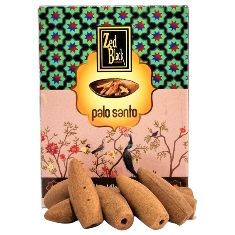 GENERICO - Conos de incienso Para Cascada Palo Santo - Zed Black