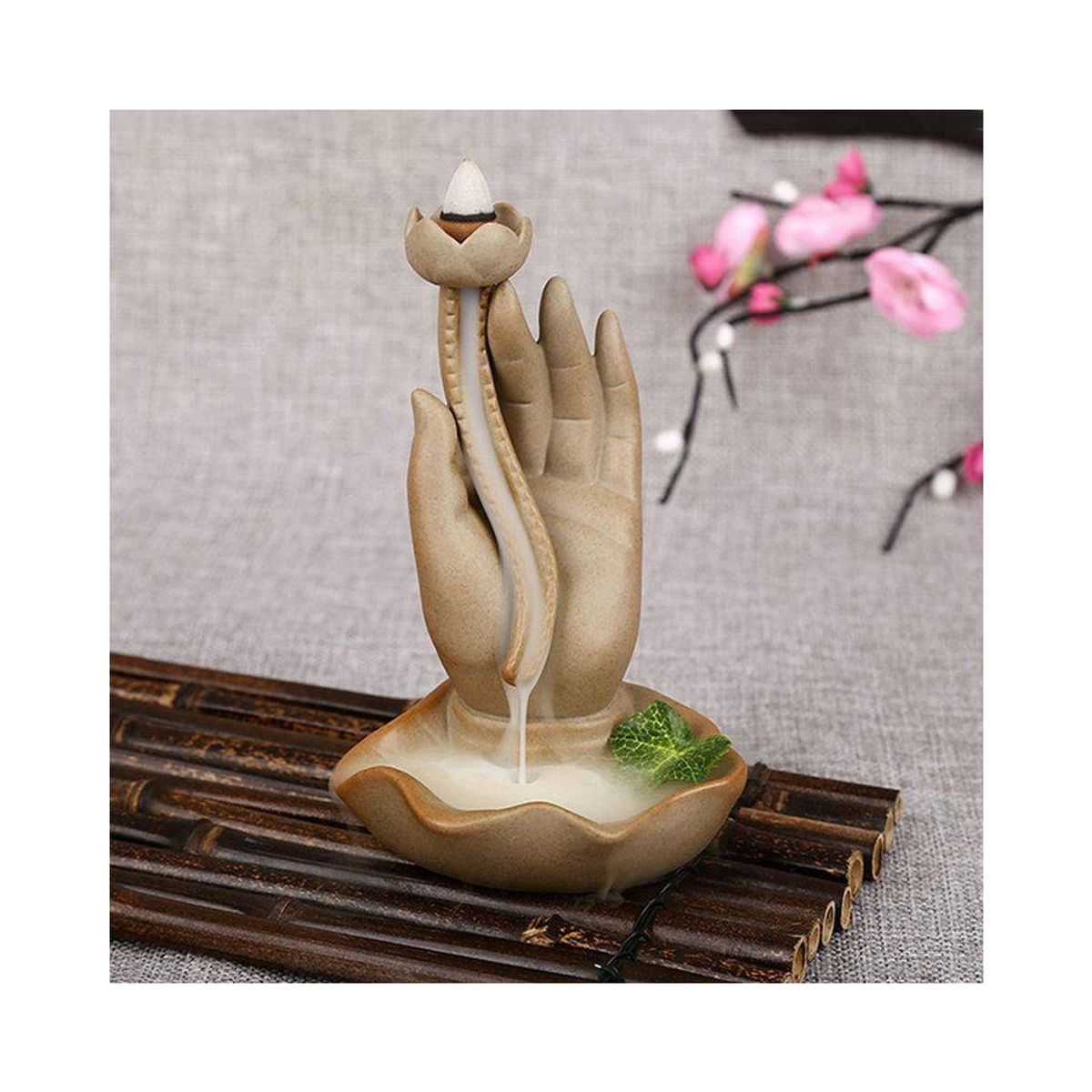 GENERICO - Cascada de Humo Palma de Buda + 10 Conos