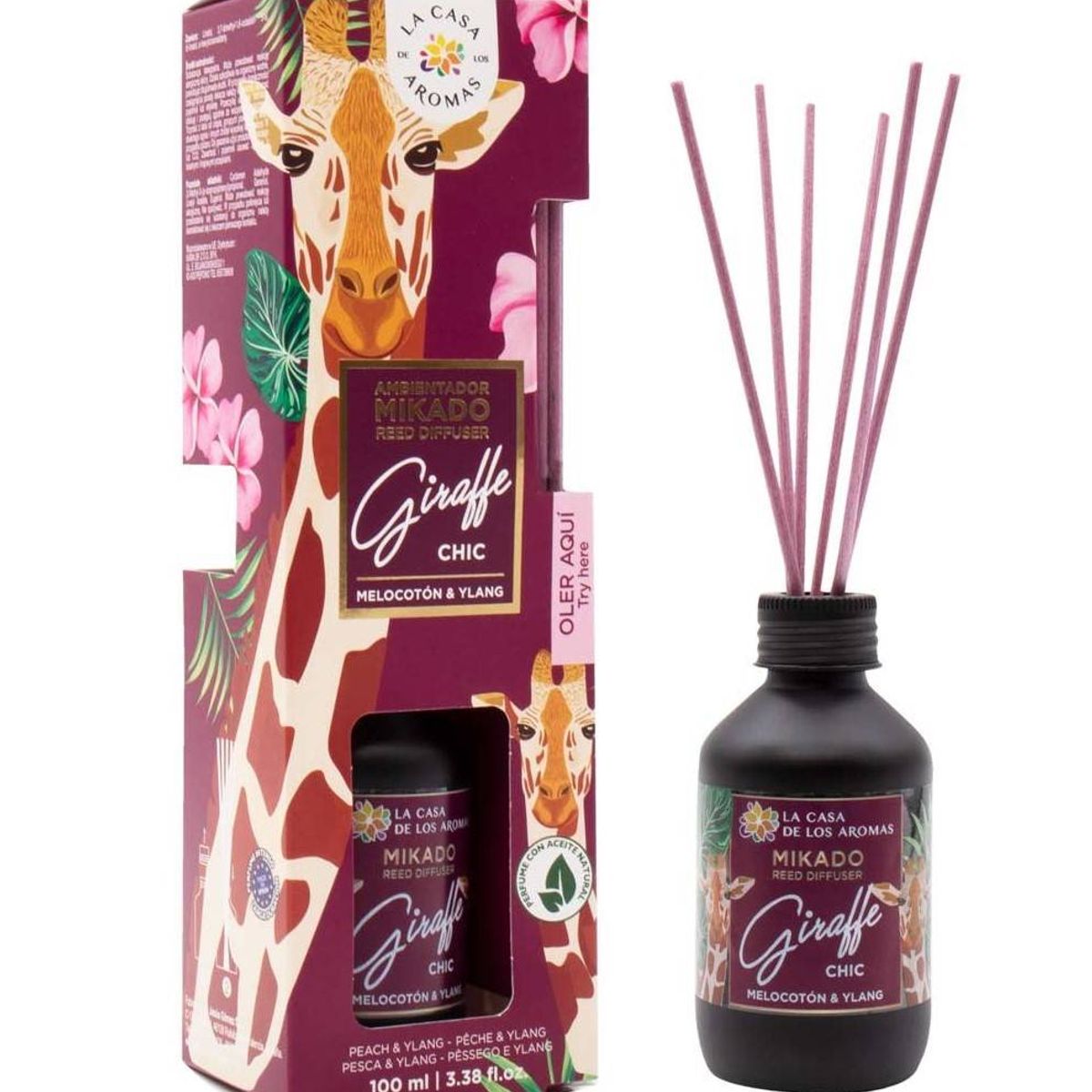 GENERICO - Mikado Ambientador Giraffe Chic - La Casa de los Aromas