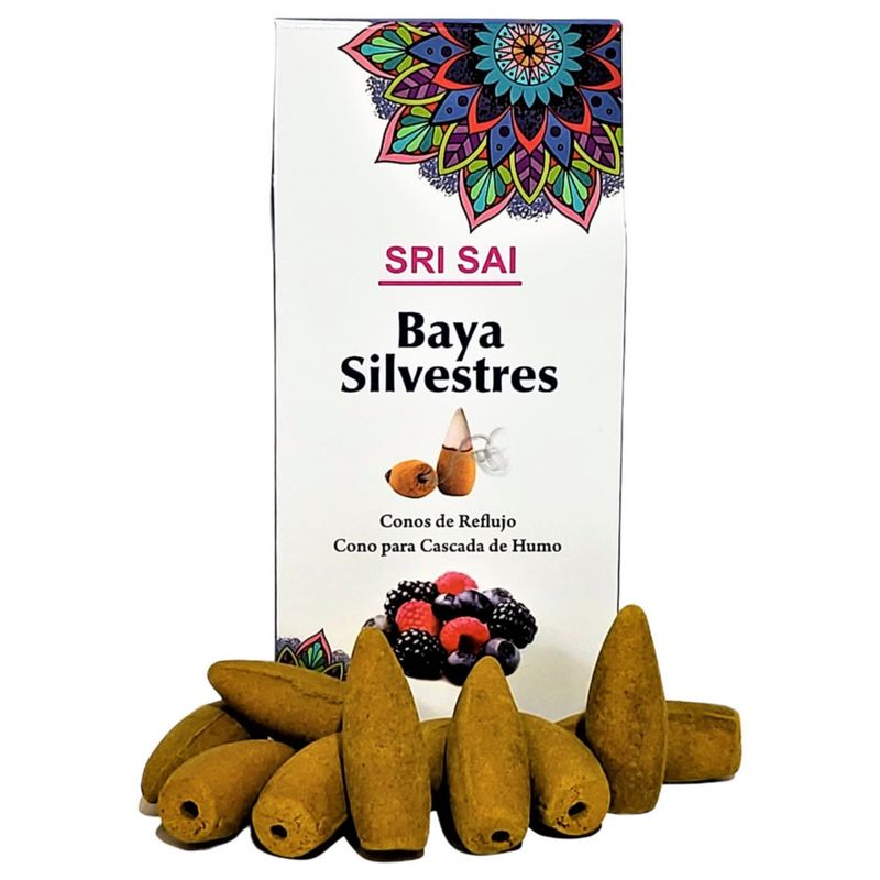 GENERICO - Conos de Incienso Cascada Bayas Silvestres - SRI SAI