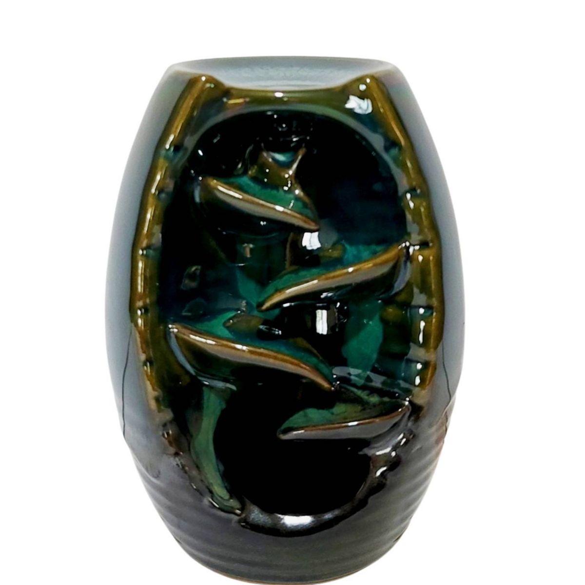 GENERICO - Cascada de Humo Mini Montaña de Cerámica Verde