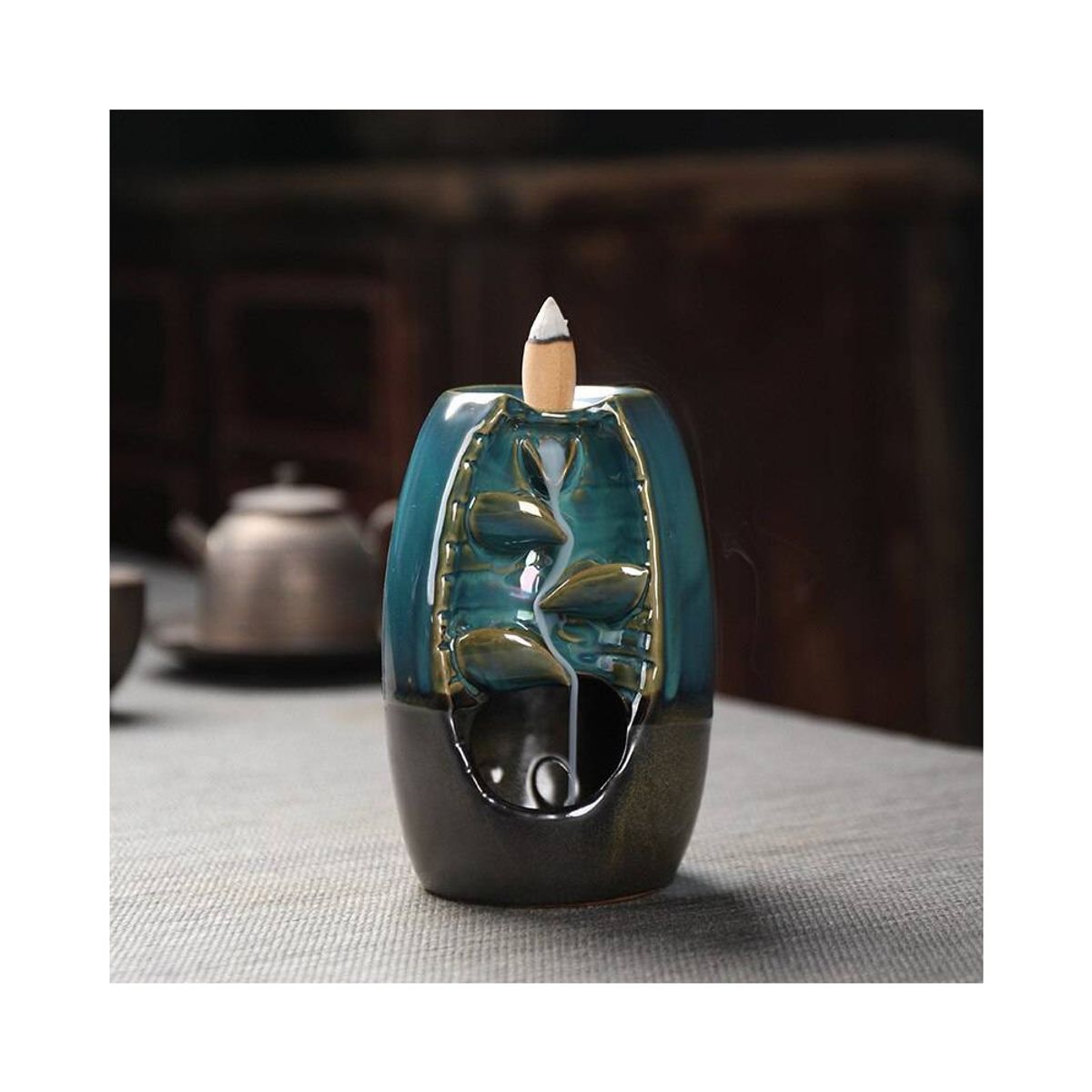 GENERICO - Cascada de Humo Montaña de Cerámica Verde