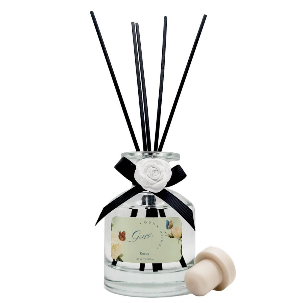 GENERICO - Difusor Varillas Recargable Rosas - Guna