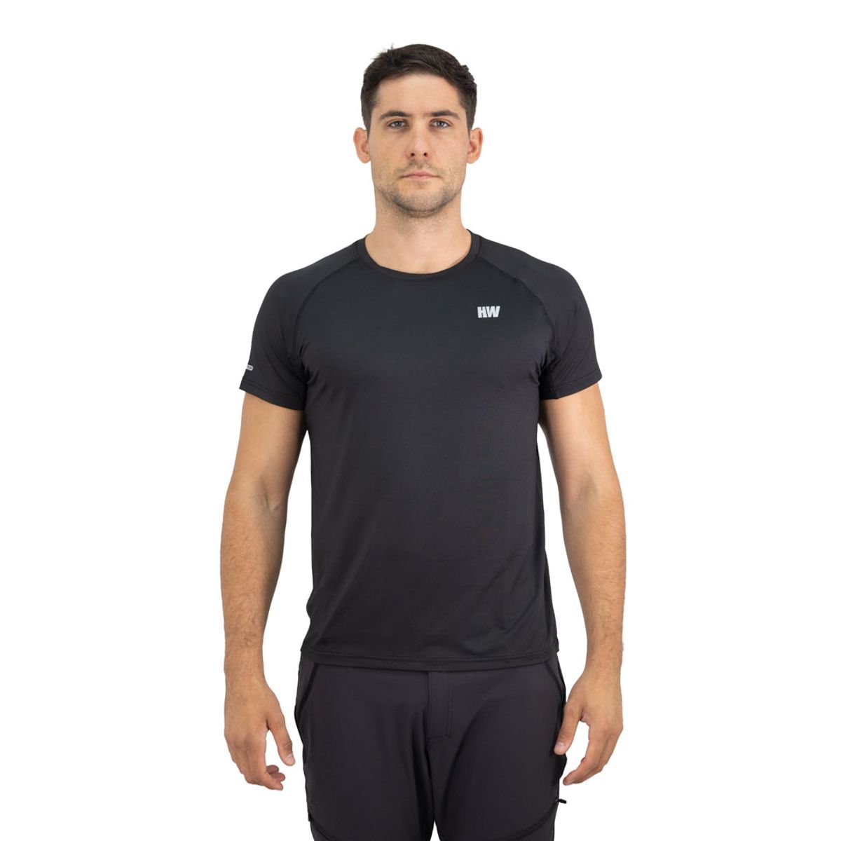 HARDWORK - Polera Dry Fit HW SPX Manga Corta Hombre Black