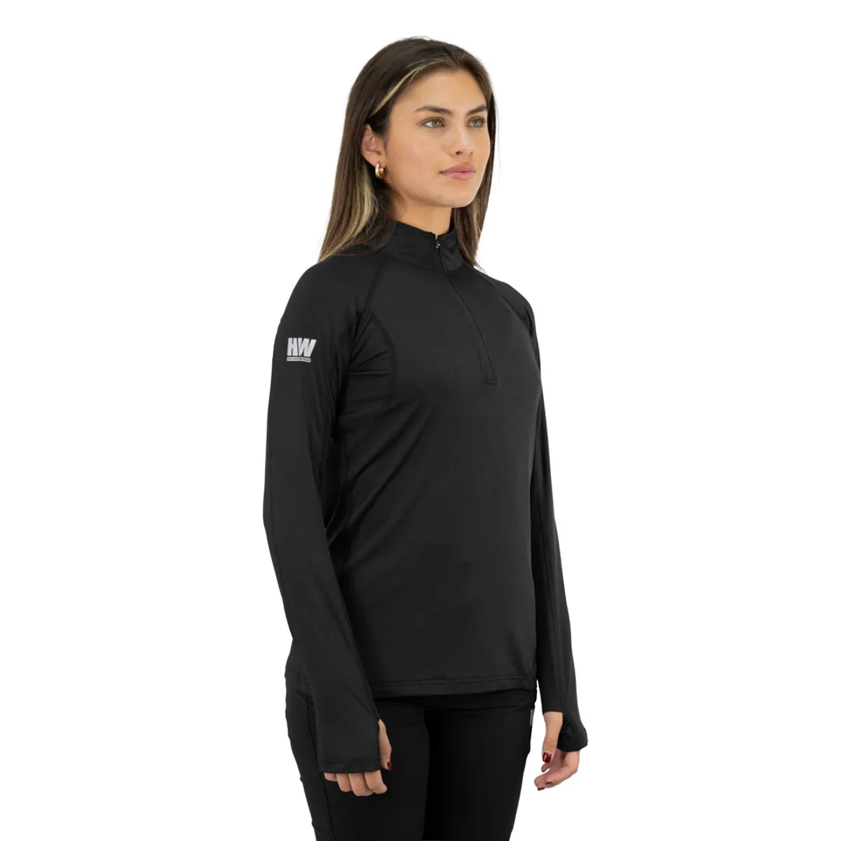 HARDWORK - Polera Dry Fit HW SPX Manga Larga Mujer Black