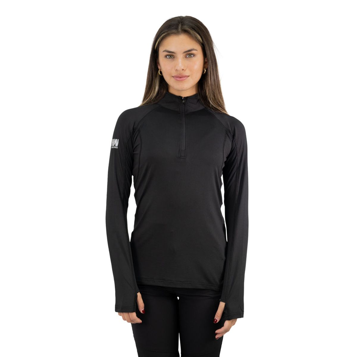 HARDWORK - Polera Dry Fit HW SPX Manga Larga Mujer Black